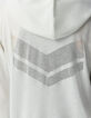 Cardigan blanc tricot pailleté motif chevrons ajouré dos Femme-4