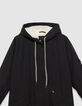 Parka noire fourr&eacute;e &agrave; capuche Femme-9