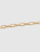 Collar largo &aacute;ncora amarillo colgante negro-4