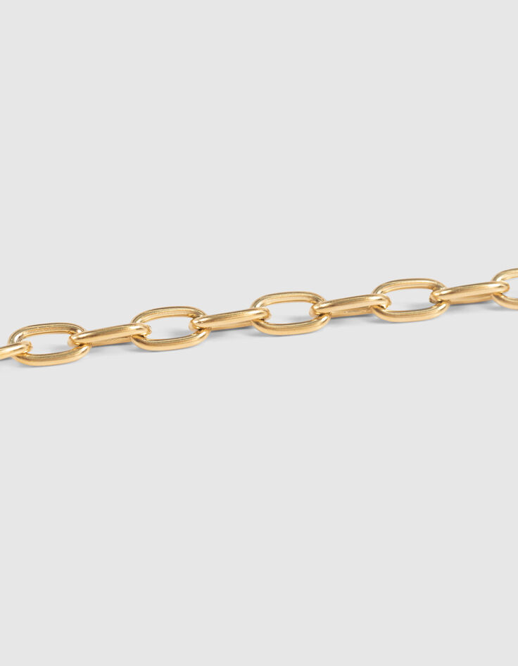 Collar largo &aacute;ncora amarillo colgante negro-4