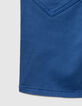 Elektrisch blauwe bermuda elastische taille jongens-5