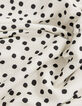 Robe blanche imprimé pois Femme-6