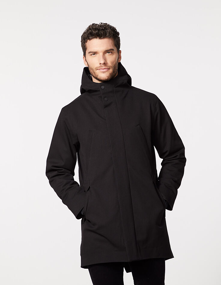 Men’s black, gold padded interior Urban Lab parka-4