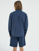 Men&rsquo;s navy nylon THERMOLITE&reg; jacket-3