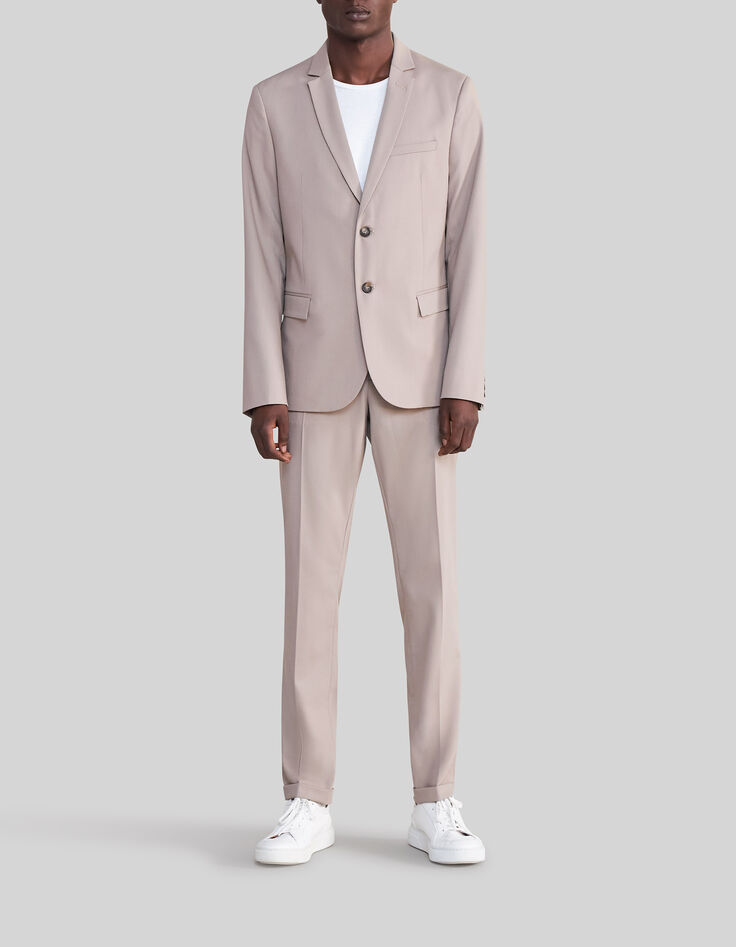 Pantalón de traje beige TRAVEL SUIT hombre-5