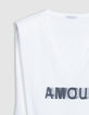 Camiseta blanca de mujer de algod&oacute;n org&aacute;nico con mensaje en las hombreras-7
