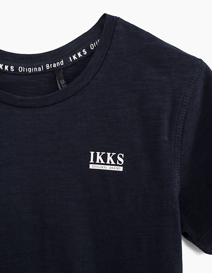 Navy T-shirt Essentiel biokatoen - IKKS