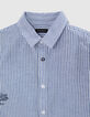 Camisa azul rayas blancas y bordados niño-3