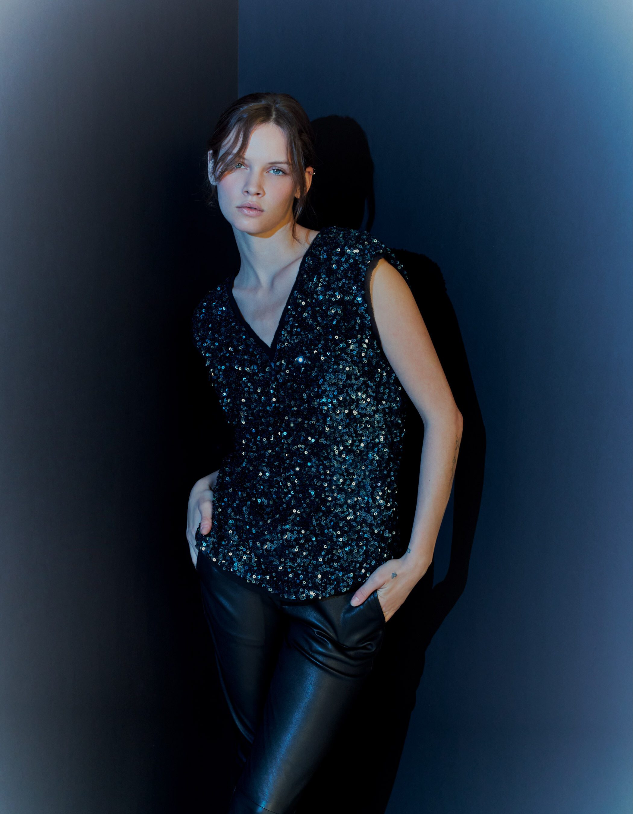 Reversible sequin top sale