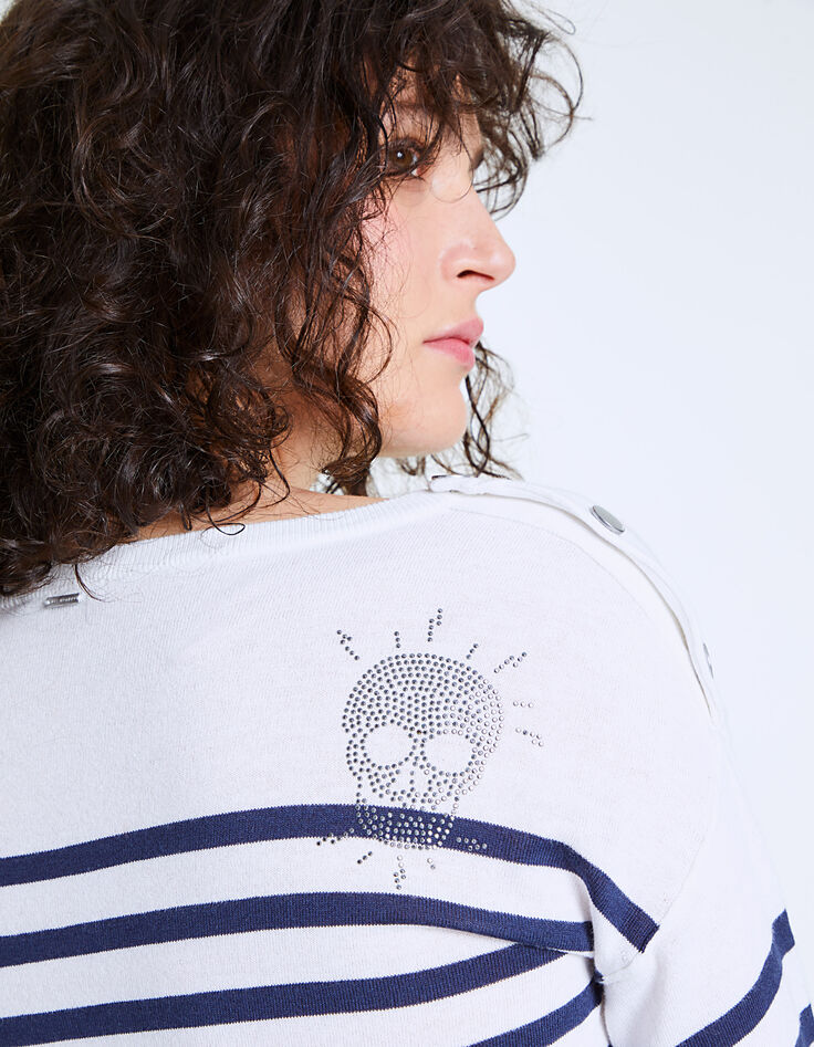 Women’s cotton viscose skull sailor sweater-4