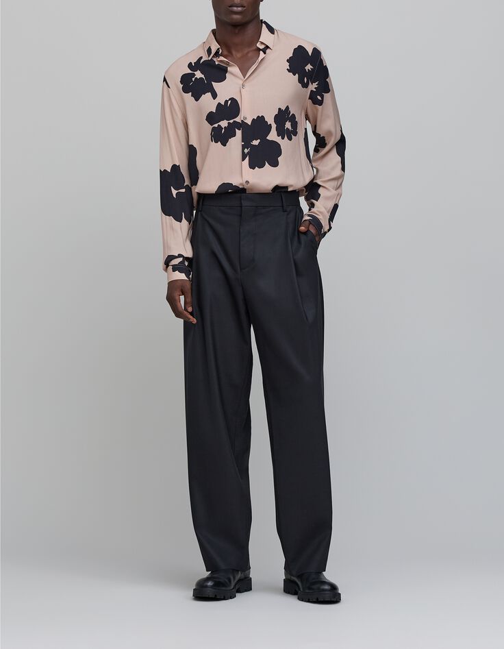 Pantalón de traje negro Pure Edition para hombre-1 Pantalón de traje negro Pure Edition para hombre-1