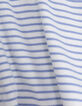 Wit T-shirt fijne blauwe strepen meisjes-7