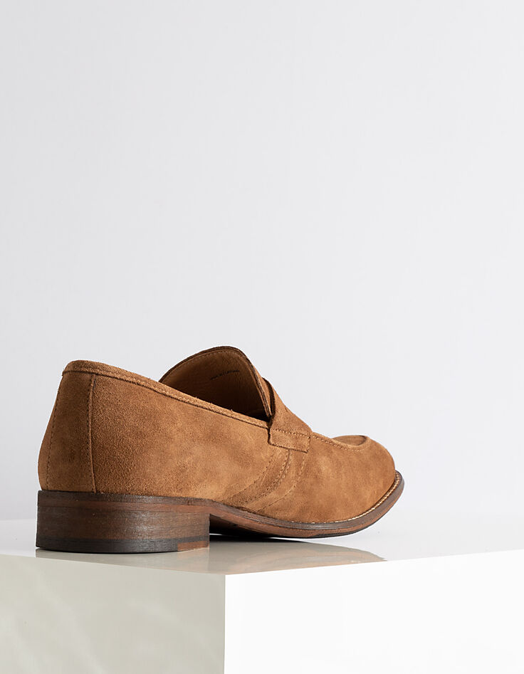 Mocassins vison en cuir velours Homme-3