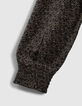 Girls’ khaki leopard print LENZING™ ECOVERO™ dress-5