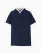 Men's navy polo shirt-1