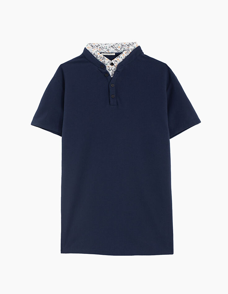 Men's navy polo shirt-1