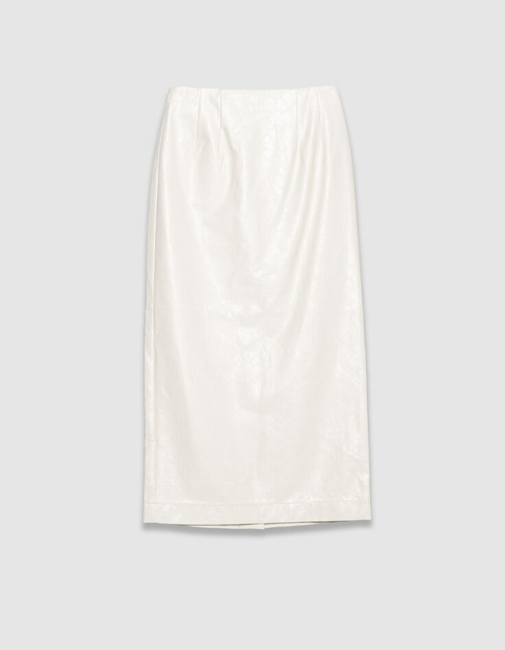 Dames lange witte rock kokerrok-7