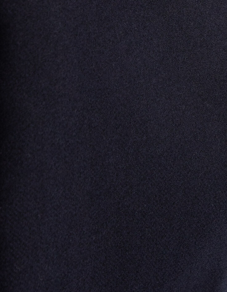 Marineblaues REGULAR-Herrenoberhemd aus Wollmischgewebe-8
