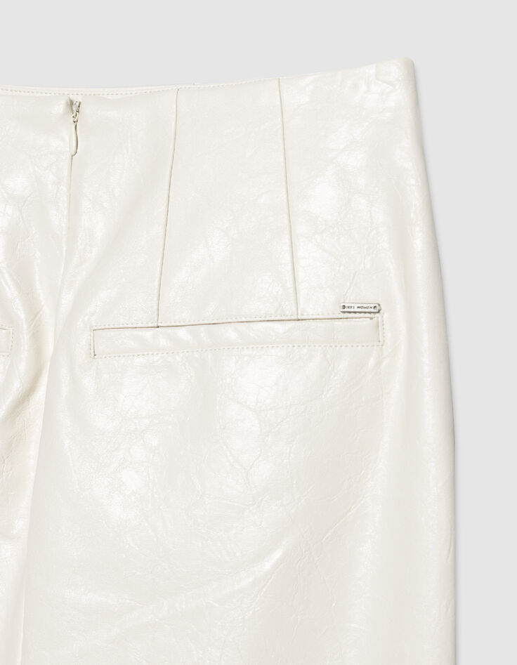 Dames lange witte rock kokerrok-8