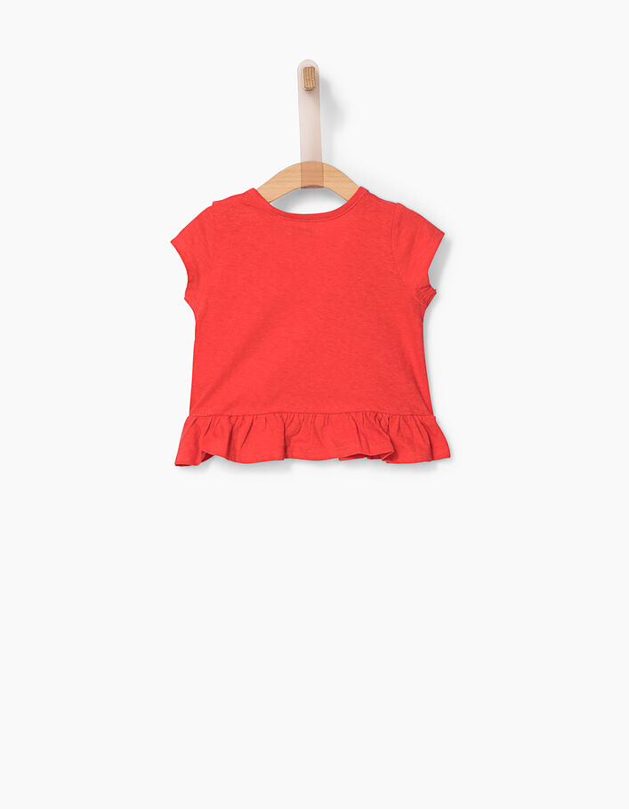 Oranje T-shirt met palmboom voor babymeisjes - IKKS