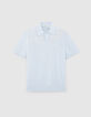 Polo ciel tricot léger Homme-6