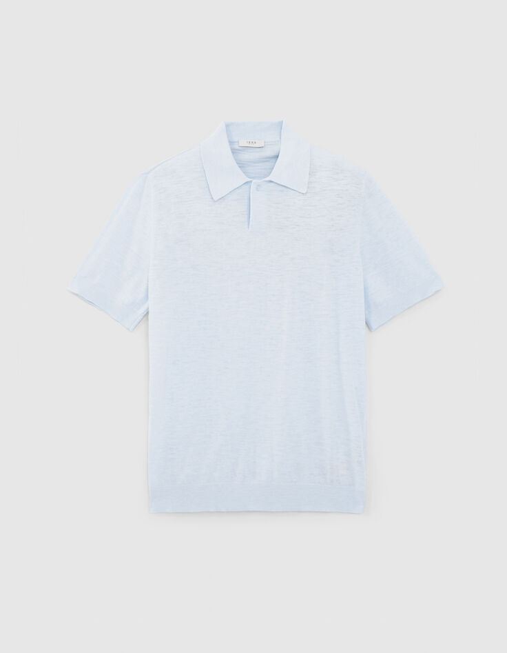Polo ciel tricot léger Homme-6