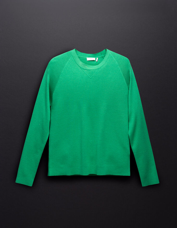 Groene gebreide trui DRY FAST Heren-6 Groene gebreide trui DRY FAST Heren-6