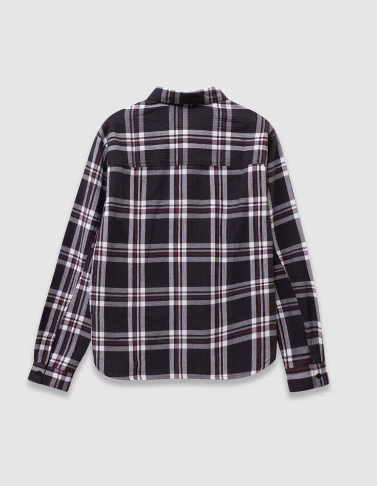 Chemise carreaux grise capuche amovible garçon-9 Chemise carreaux grise capuche amovible garçon-9