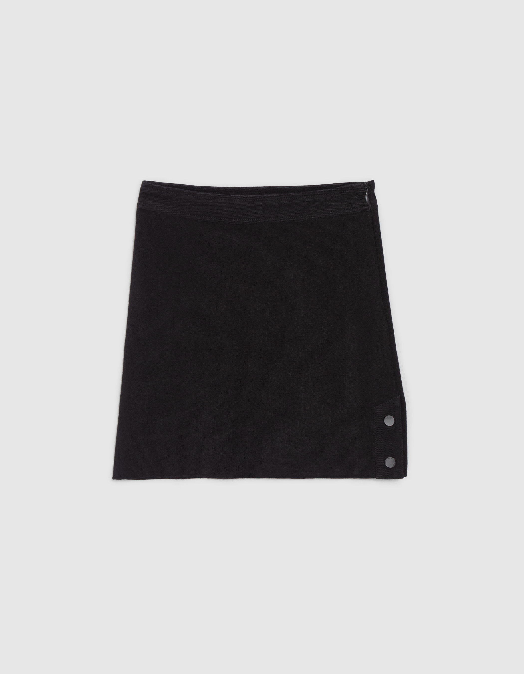 Jupe courte trap ze noire tricot Femme
