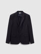 Marineblaues, waschbares Herrensakko aus Flanell-6