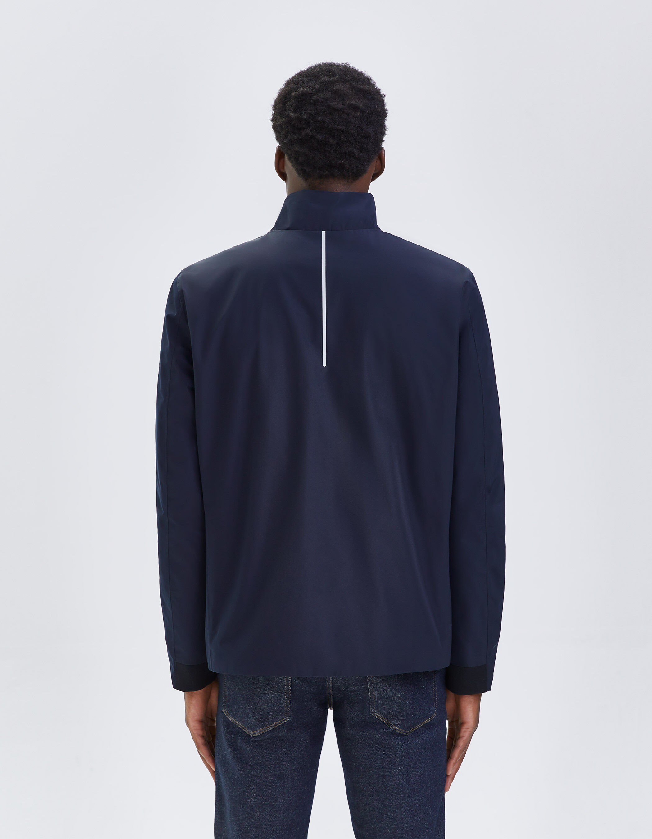 Cazadora corta azul marino WATERPROOF hombre