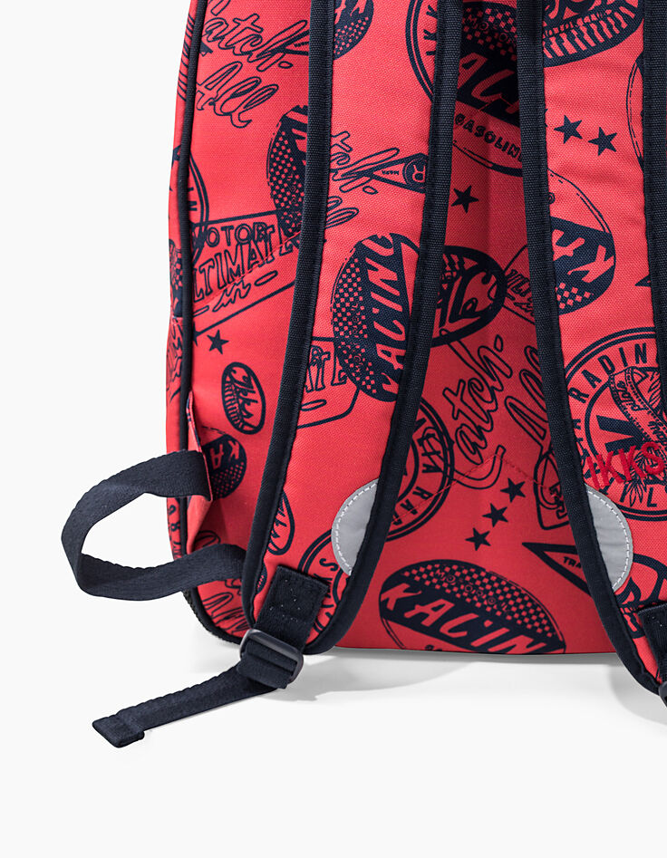 Boys' red IKKS backpack -5