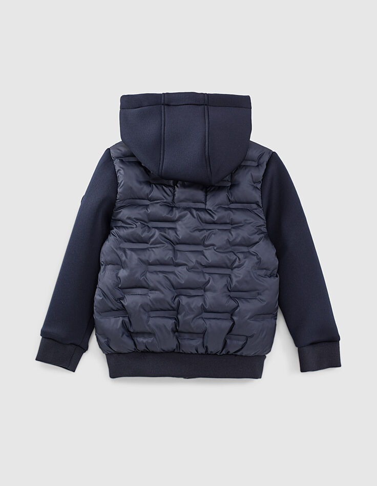 Doudoune navy thermosoudée recyclée garçon -4