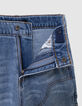 Blaue Jungen-Baggy-Jungenjeans mit Zimmermannstasche-5
