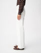 Jean bootcut blanc taille basse Femme-5