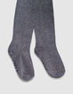 Grijze maillot zilver glittertricot meisjes-4