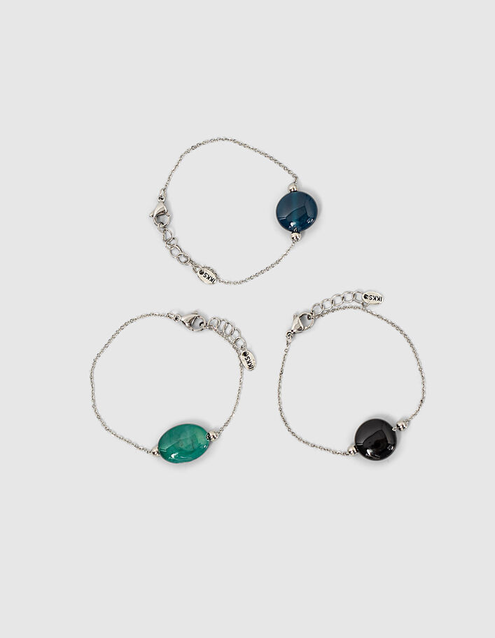 Set de 3 bracelets pierres fantaisies femme - IKKS