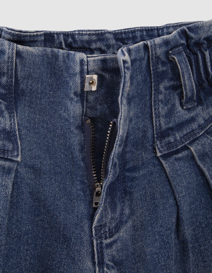 Girls’ blue Waterless BALLOON jeans - IKKS