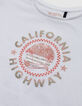 T-shirt blanc coton bio palmiers HOT WHEELS x IKKS fille-6