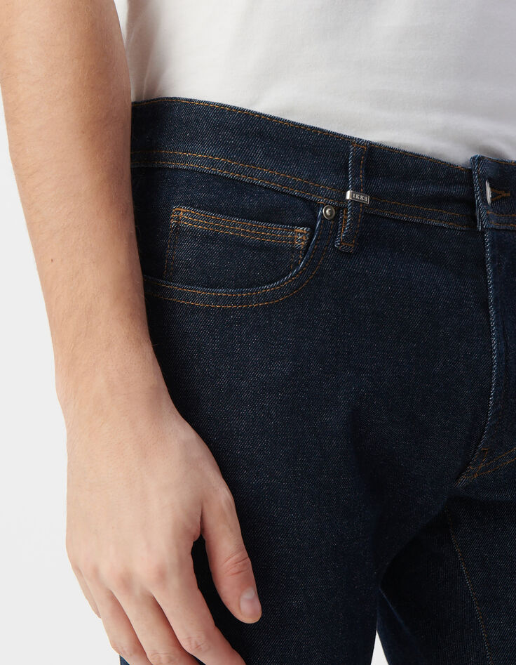 Jean SLIM bleu foncé brut POWER STRETCH Homme-5