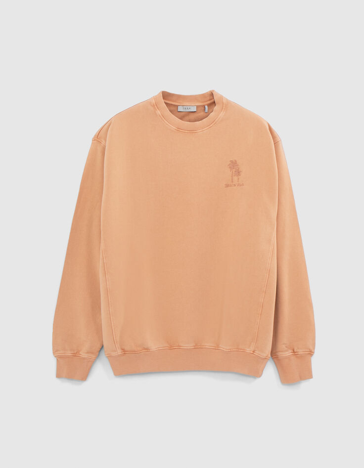 Sweat sable coton bio broderie palmiers Homme-5