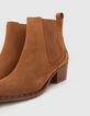 Botines cuero camel tachuelas nobuck mujer-4