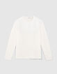 Men’s gesso slub knit sweater with rolled edges-6