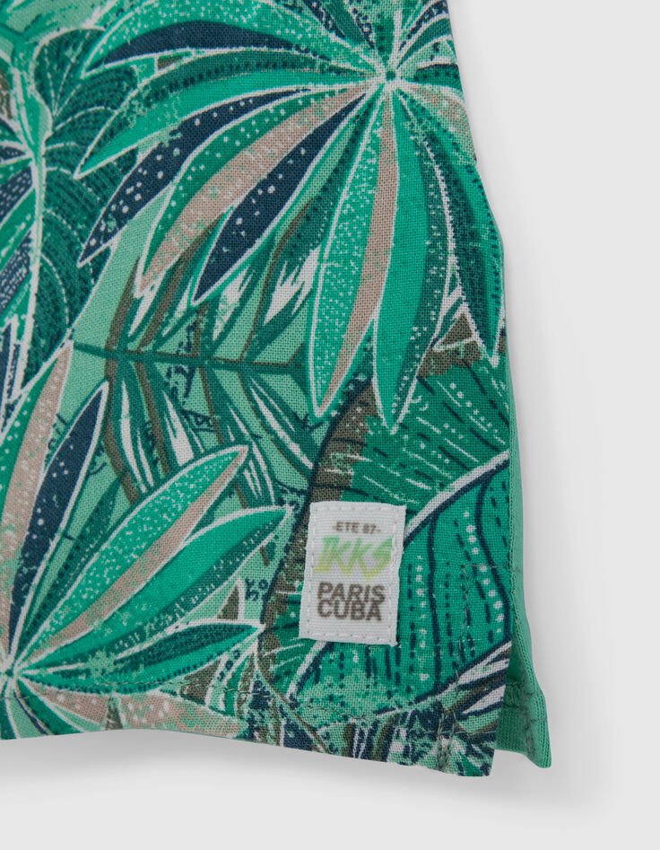 Baby boys’ green LENZING™ ECOVERO™ with exotic motif-4