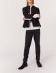 Veste workwear en jean noir coton et chanvre Homme-5