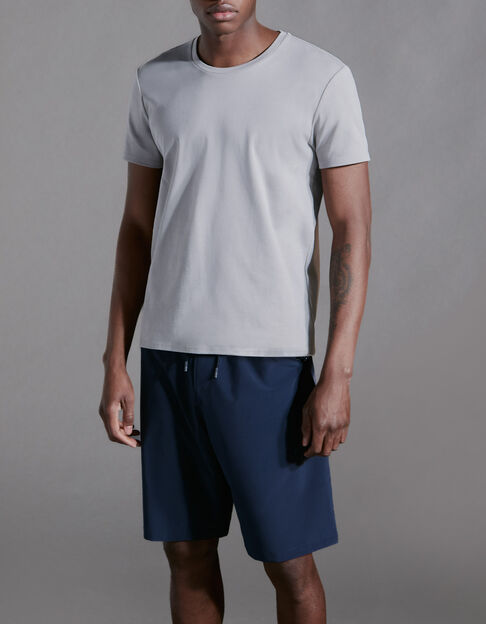 Men’s navy nylon DRY FAST Bermuda shorts
