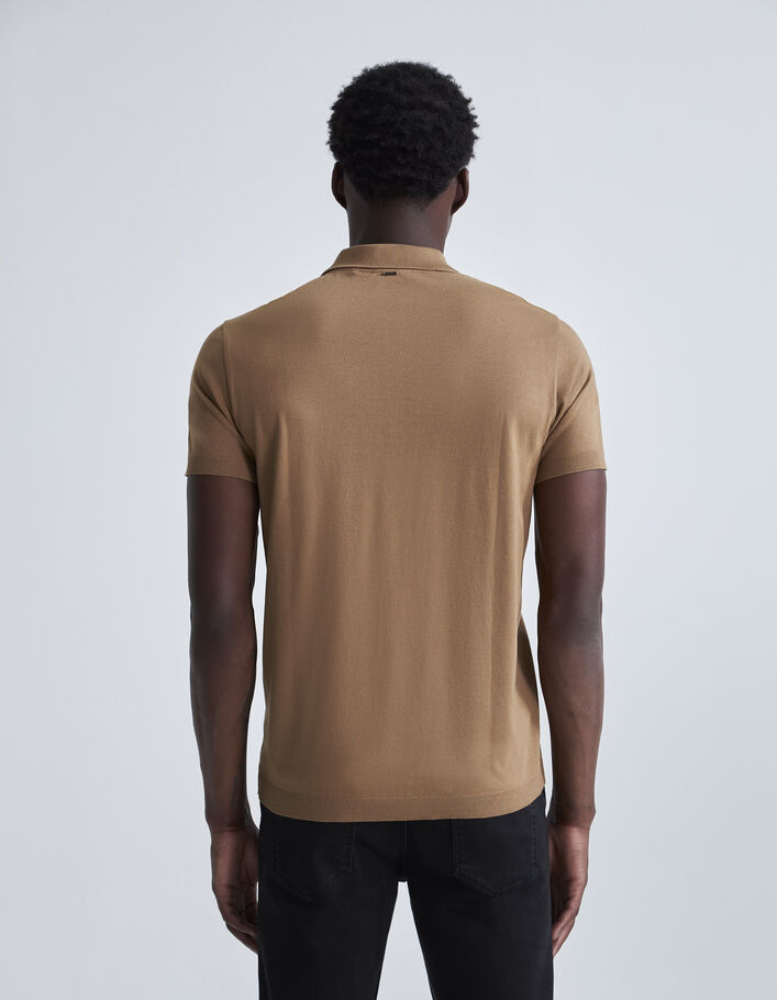 Polo cappuccino coton modal Homme-2