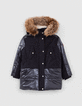 2-in-1 Parka / Anorak für Mädchen marineblau, Sternenprint-1