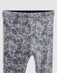 Leggings réversible coquillages et marine bébé fille-3