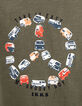 Tee-shirt kaki visuel peace en vans garçon -2